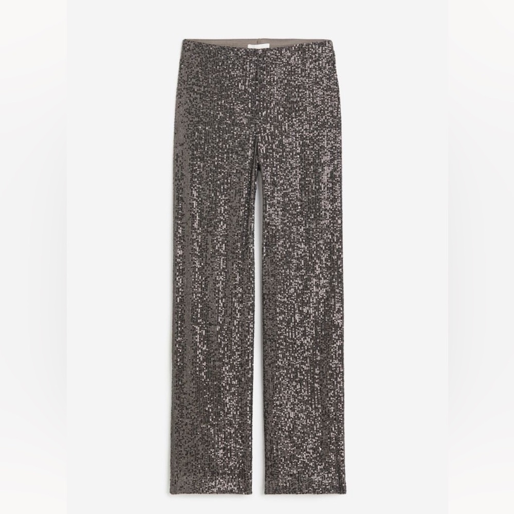 H&M Grey Sequined Pants